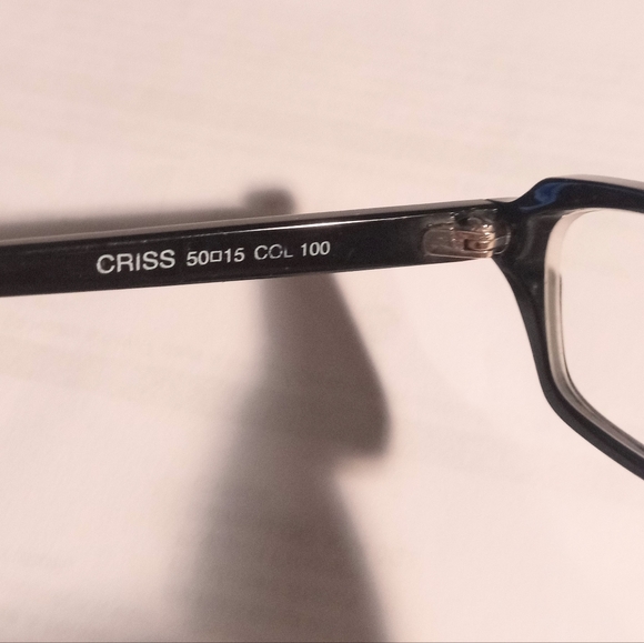 Vintage Luxury Handmade Face a Face Paris Criss Black Women's Eyeglasses Frame - Picture 11 of 11